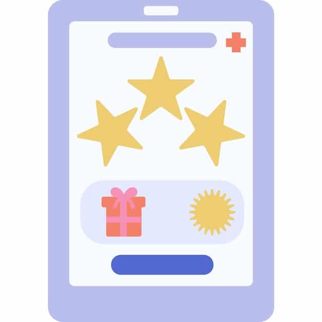 A screenshot of Shopee's app, zoomed in on seller ratings and customer review sections. Arrows point to the star rating system and the number of reviews.