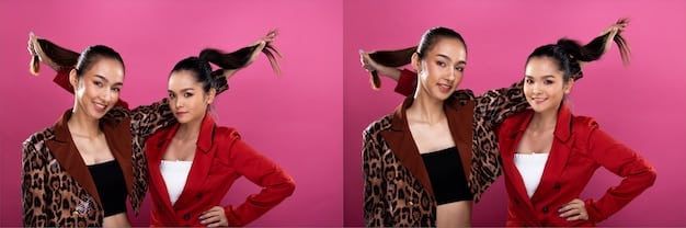 A split image showing a perfectly styled fashion influencer on one side and a photo of the same item received from Shopee looking significantly different and of lower quality on the other side, highlighting the potential discrepancies in online fashion purchases.