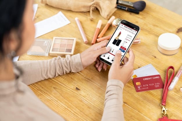 A close-up of mobile phones displaying the Shopee app, highlighting various fashion products and influencers showcasing those items. The interface is clean, modern, and designed to attract shoppers, with several 'exclusive deal' tags visible.
