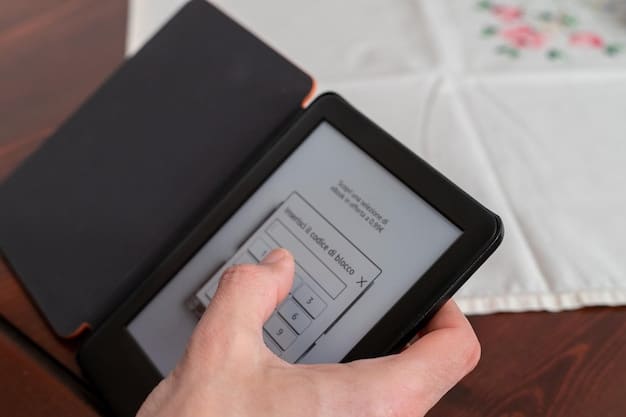 A close-up image showcasing the ergonomic design of an e-reader, with physical buttons for page turning. The focus is on the comfort and ease of use provided by the device's design.