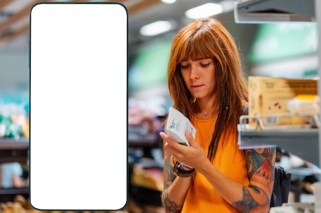 A split-screen image showing a person shopping on the Shopee app on a smartphone on one side, and a person happily using their new camping gear in a lush forest setting on the other, highlighting the transition from online shopping to real-world adventure.