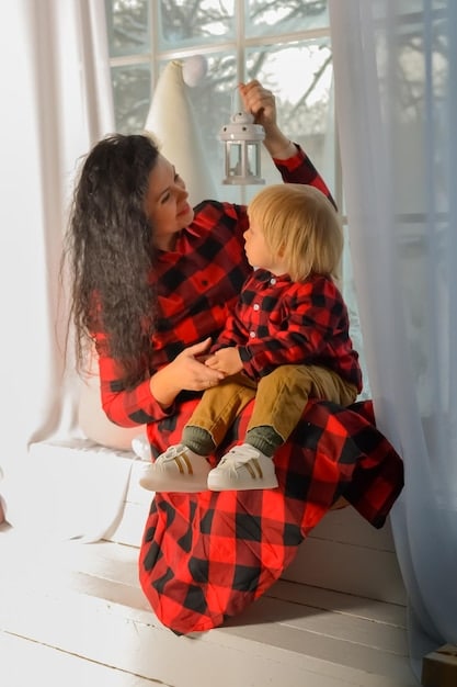 A heartwarming image showing a mother and child spending quality time together, possibly engaging in a hobby or activity they both enjoy. The focus is on illustrating the bond and love between them, suggesting the idea of creating lasting memories through shared experiences.