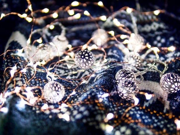A close-up shot of a Shein holiday dress, showcasing intricate sequin details and luxurious fabric texture under warm, festive lighting, with blurred Christmas ornaments in the background.
