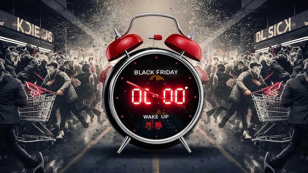 A close-up of a smartphone screen displaying a timer counting down rapidly during an online flash sale, with the words 
