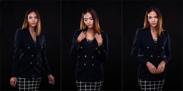 A collage of four images. The first shows a little black dress, the second shows a fitted blazer, the third shows dark wash jeans, and the fourth shows a neutral colored silk blouse. Each item is displayed on a clean, white background to showcase its versatility. These are the key pieces for From Day to Night: Transforming Your Outfit with Simple Fashion Tweaks in the US.