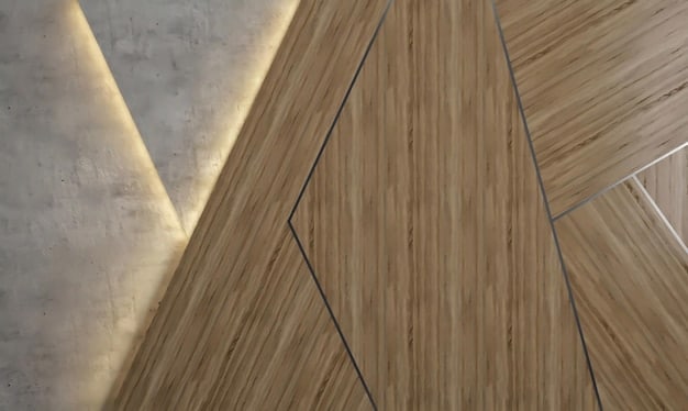 A close-up shot of luxury vinyl tile (LVT) flooring that mimics the look of natural hardwood. The texture is detailed, and the color is a warm, inviting brown. The flooring is installed seamlessly, showcasing its realistic appearance.