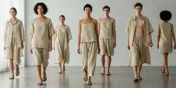 Models displaying sustainable and accessible 2026 fashion trends on a runway.