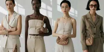 Stylish individuals showcasing purposeful accessories reflecting 2026 fashion trends and conscious consumerism.