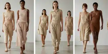 Models in 2026 Spring fashion featuring Ethereal Pastels, Vibrant Earth Tones, and Neo-Monochromatic Neutrals.