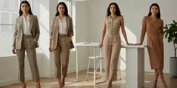 American women redefining professional style in modern office, showcasing diverse, comfortable, and elegant workwear for 2026.