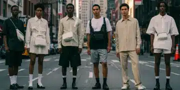 People adopting 2026 avant-garde fashion trends in everyday urban American life