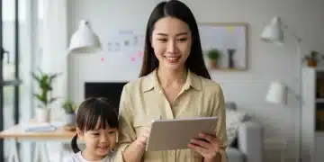 Confident mother balancing career and family in 2025