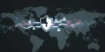 Digital shield protecting consumer data across the United States, symbolizing the new federal privacy bill.