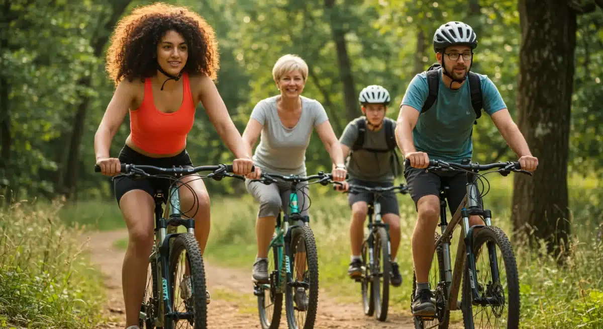 Friends enjoying outdoor activities without digital devices