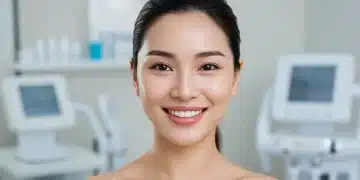 Confident woman with radiant skin after non-invasive aesthetic treatment in 2025