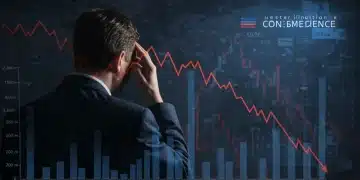 Chart showing a 7% drop in US consumer confidence amidst economic uncertainty