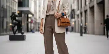 Woman wearing 2026 fashion accessories
