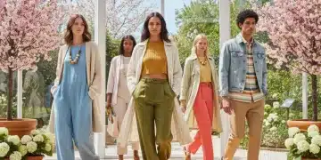 Diverse models in comfortable and versatile spring 2026 fashion collection