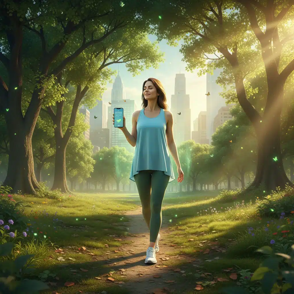 Mindful nature walk for stress reduction and mental clarity