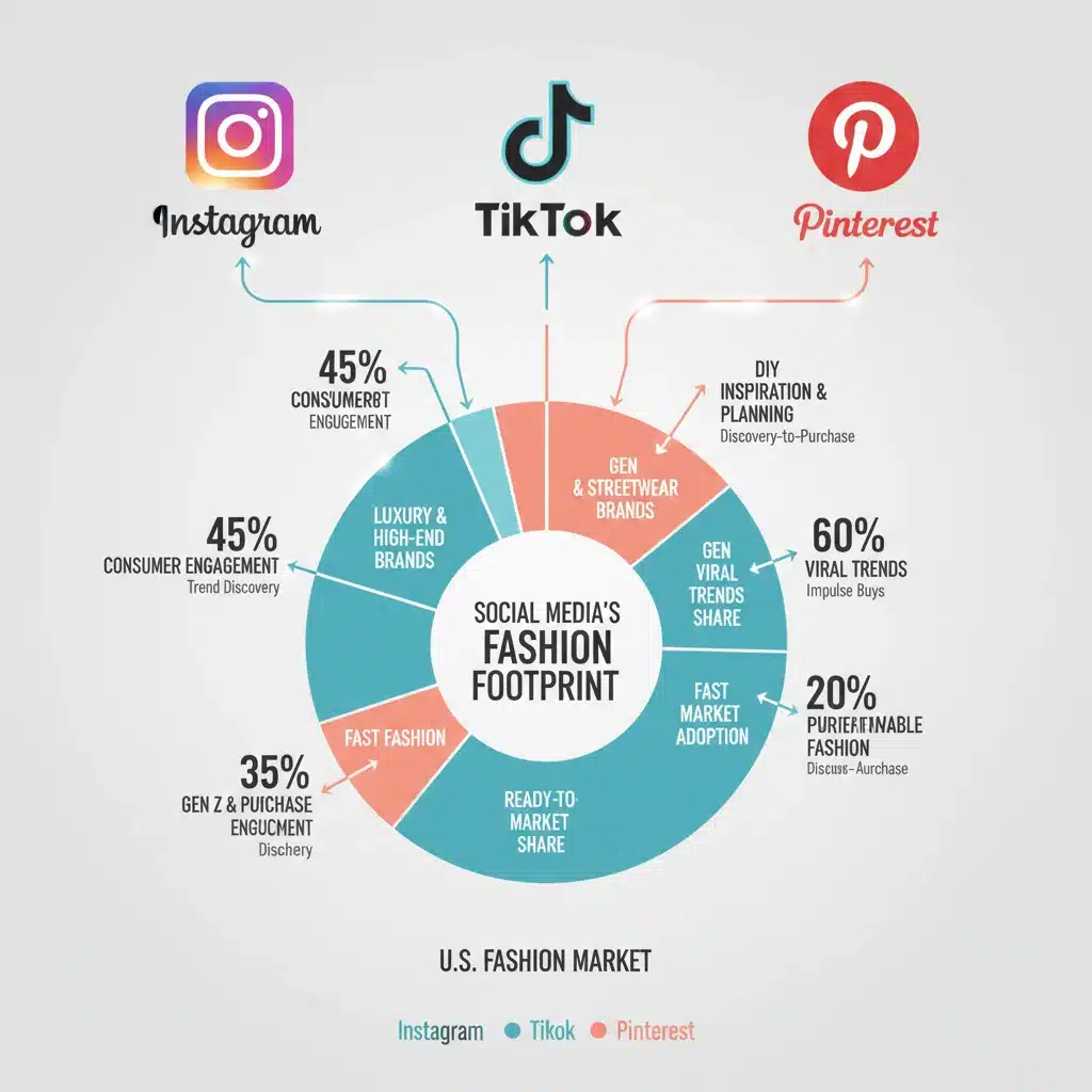 Social media platform influence on US fashion market segments