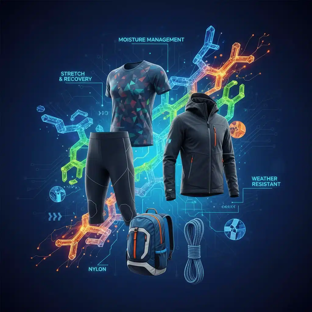 Synthetic fabric molecular structure and performance wear