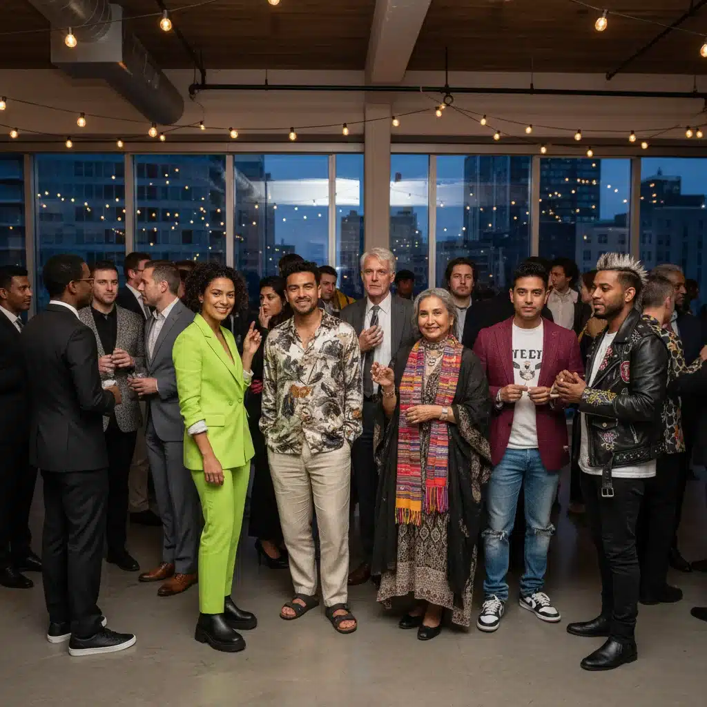 Diverse group showcasing unique personal styles and confidence