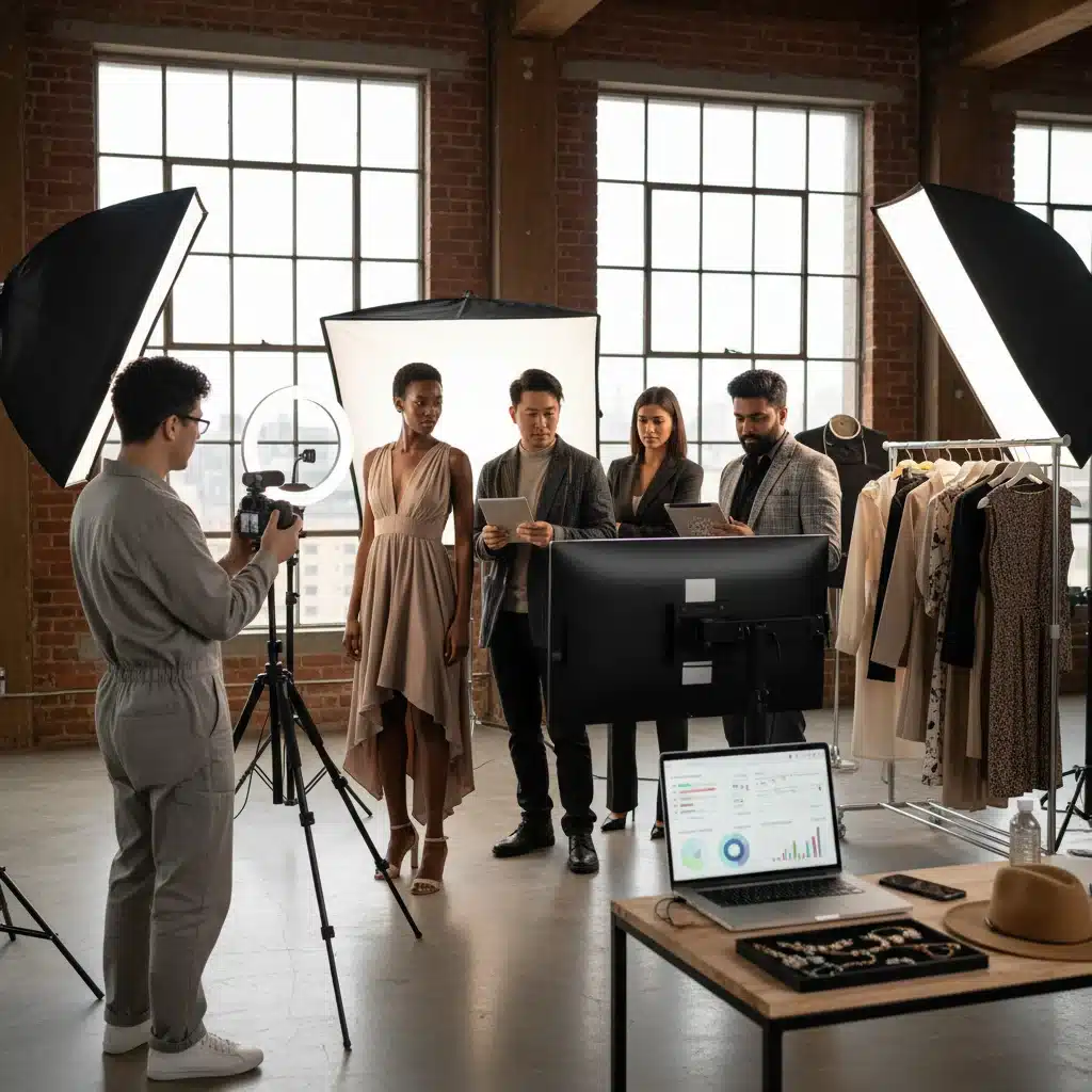 Fashion influencers creating engaging content together